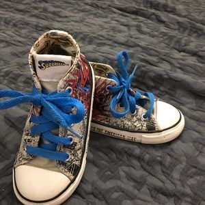 Converse All Star Superman High Top Sneakers Boys size 8